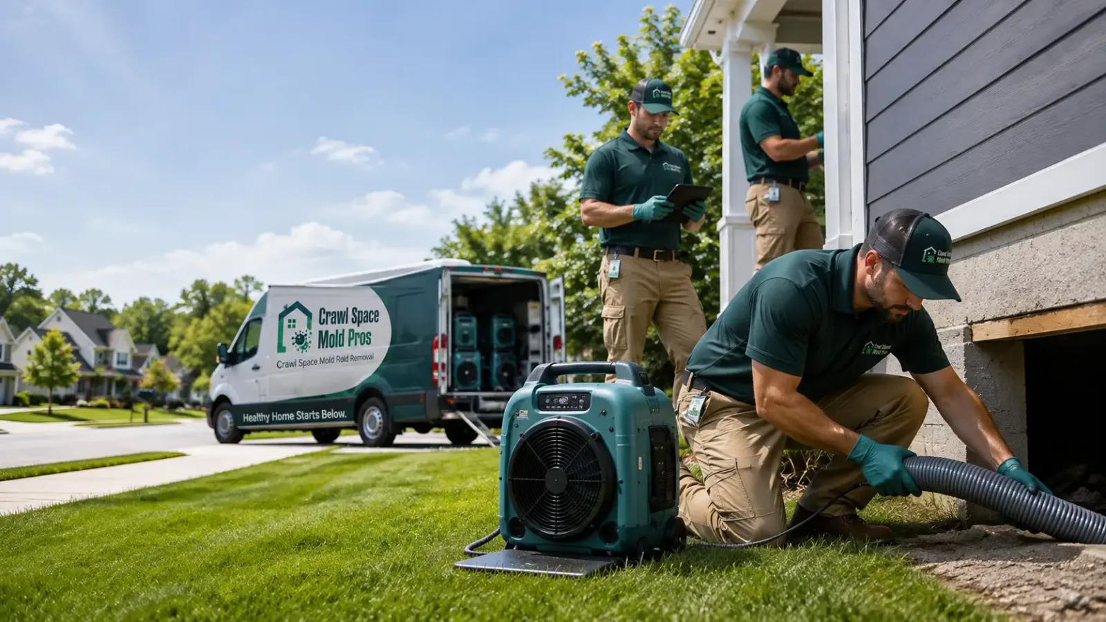 Crawl Space Mold Removal in The Plains, OH